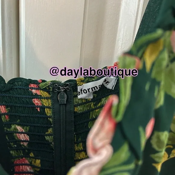 Reformation Christine Dress Belvedere - Picture 6 of 6